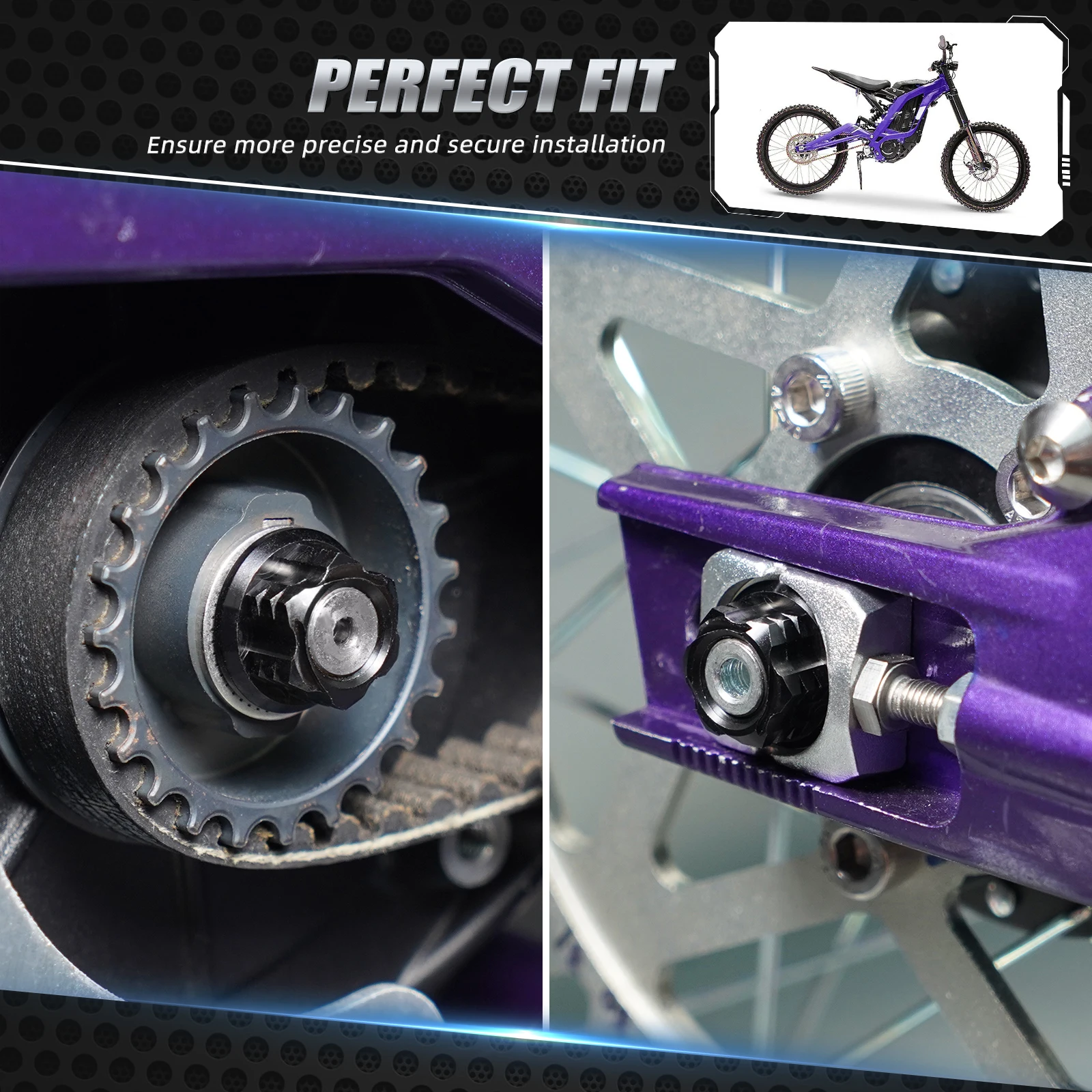 NICECNC Per Surron Light Bee XS L1E Per Segway X160 X260 Elettrico Dirt Bike Cinghia Primaria Puleggia Dado e Cinghia Puleggia Copertura Della Protezione