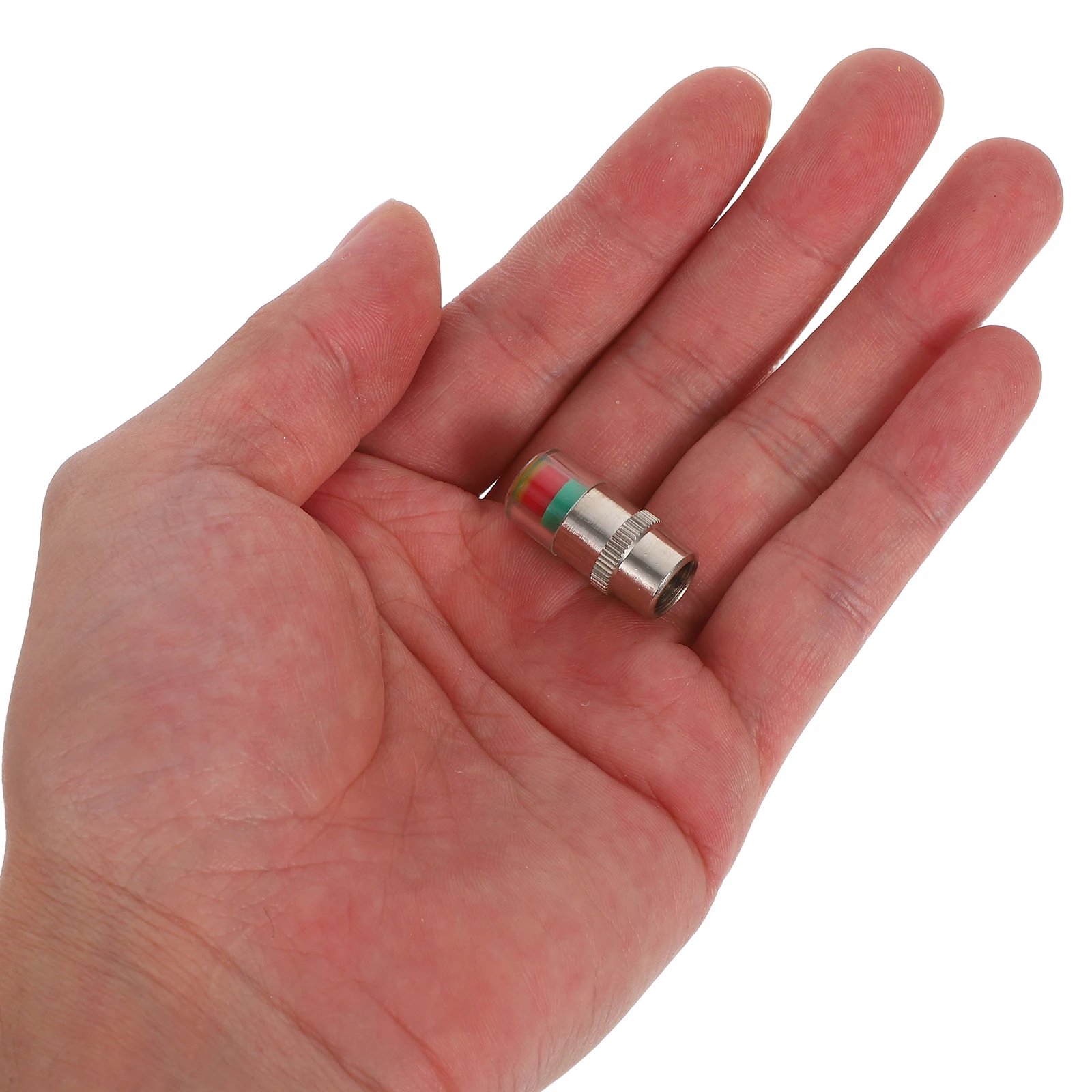 

4Pcs Vehicle Tire Pressure Warning Caps Sensor Visual Alert Stem Caps Compatible Cars Trucks Motorcycles Bicycles Pressure