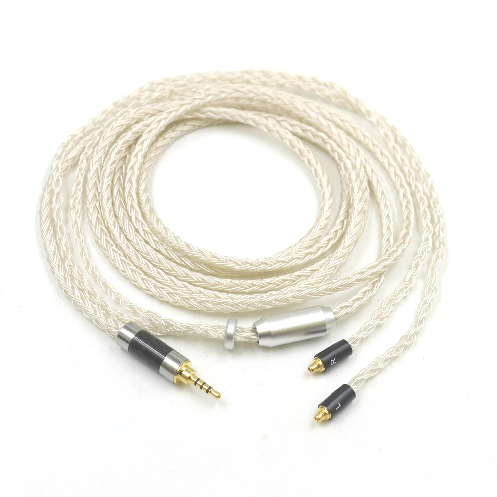 

16 Core 99% Silver Plated UPOCC Headphone Cable For MMCX Sennheiser IE300 IE900 IE600 Earphone