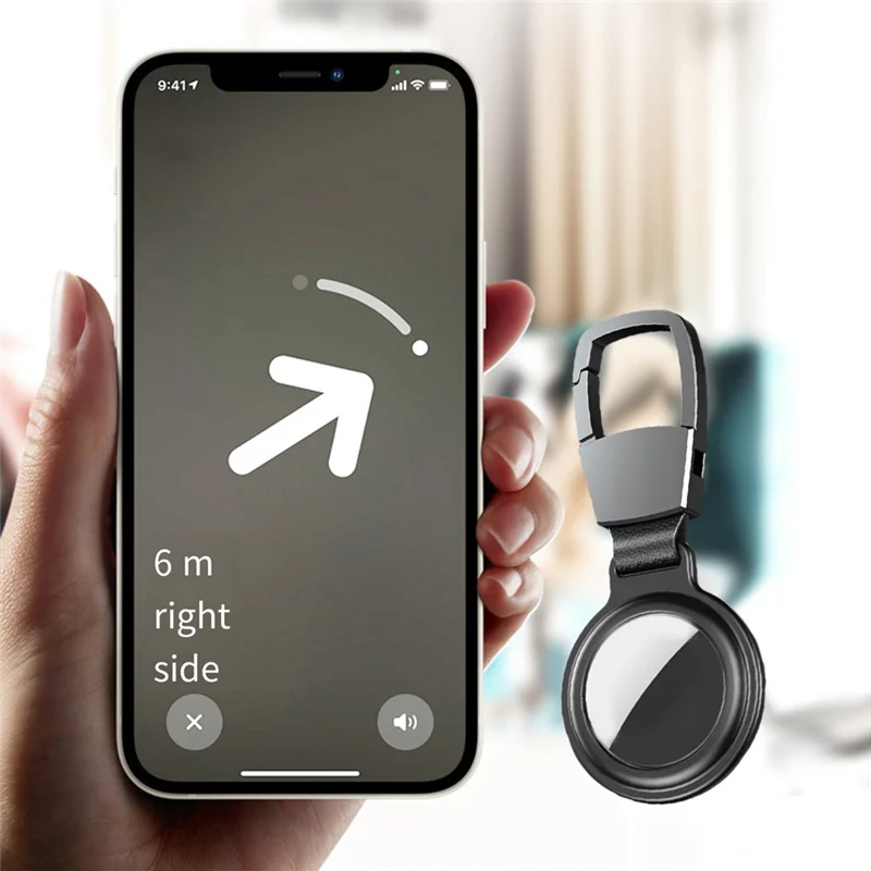 ABGN การดูดซับแม่เหล็กสําหรับ Airtag Locator ป้องกันสําหรับ Airtag พวงกุญแจ Protector กันชน