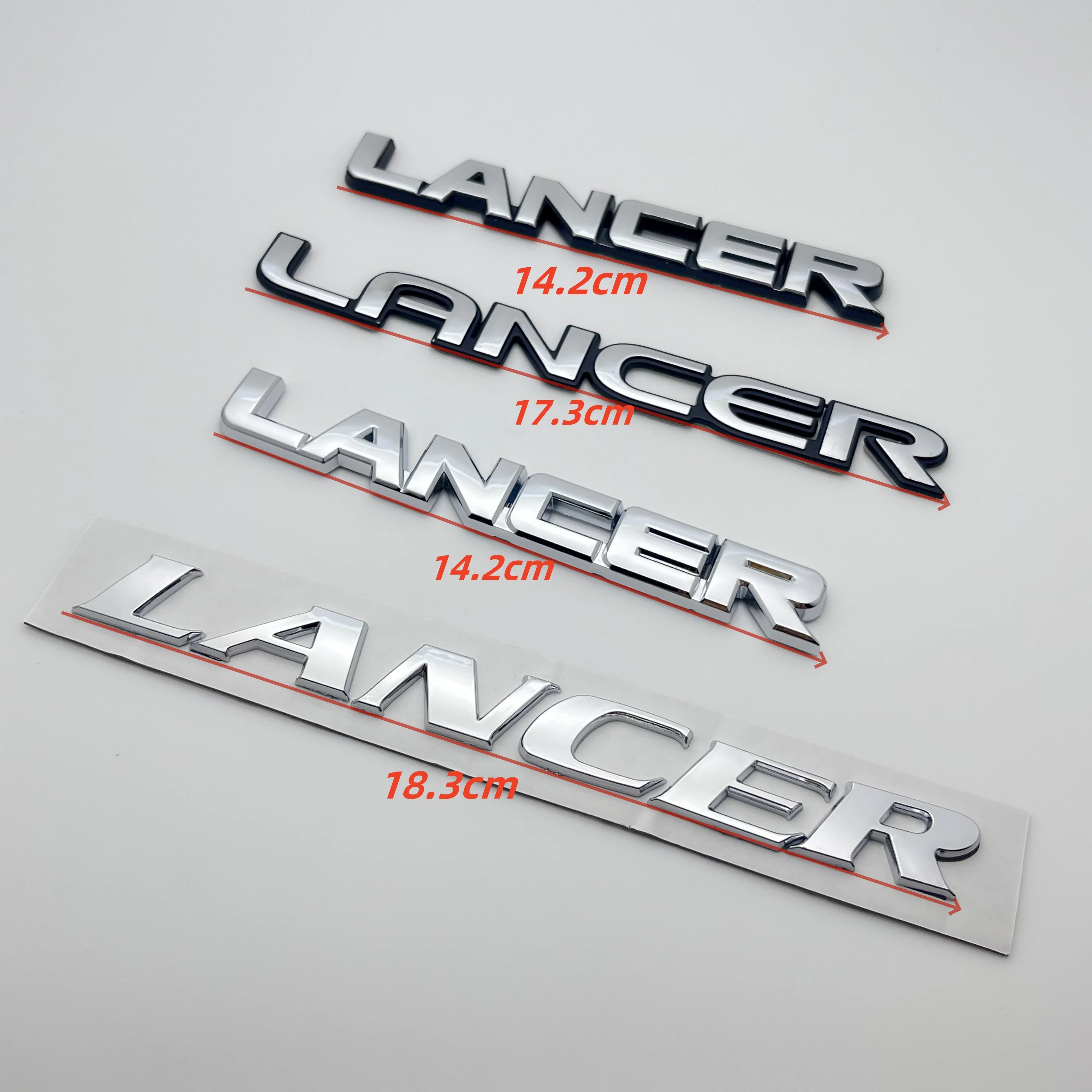 

1pcs/Set ABS LANCER Letters Emblem High-Quality Sticker Car Rear Trunk Tail Bumper Badge Styling Auto Accessories