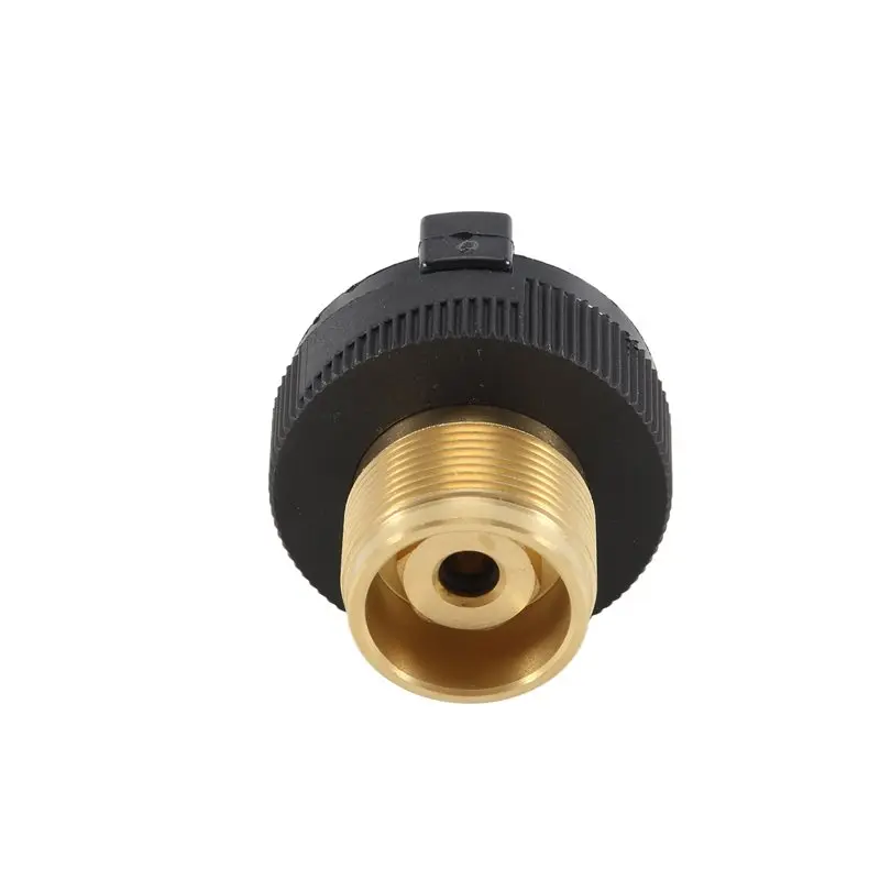Aug. Gas Tank Sdapter CGA600(1In-20UNF) To 220G Butance Cartridge Braze Welding MAPP Propane Gas Torch Heating Burner Adaptor