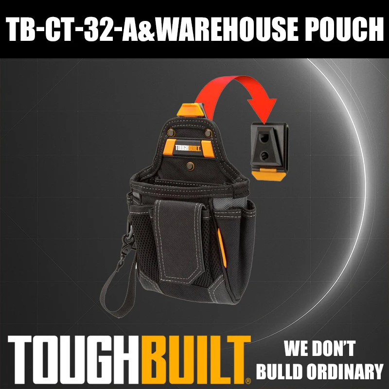 

TOUGHBULILT Warehouse Management Special Tool Bag TB-CT-32-A Portable Storage Waist Bag for Electricians