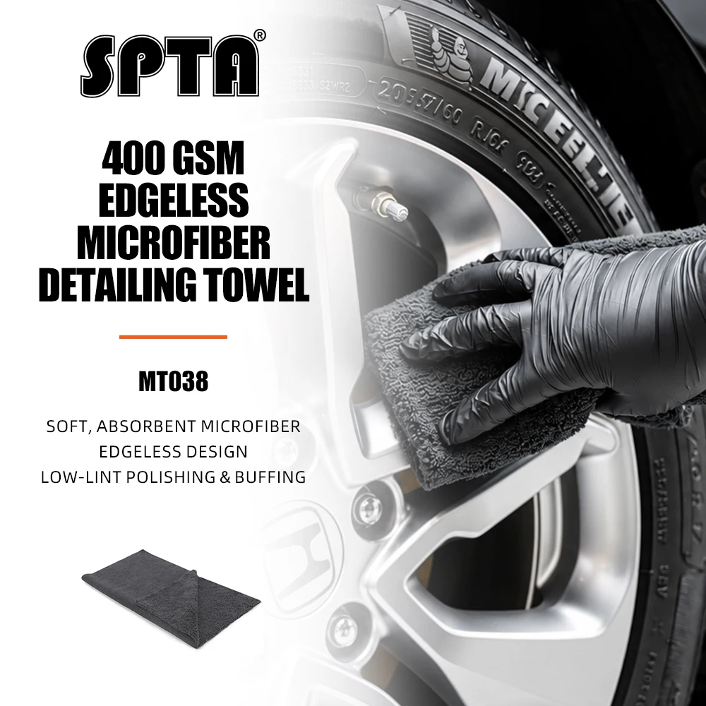 SPTA  Microfiber Towel Premium Soft Microfiber Wet and Dry Towel Strong Decontamination High Water Absorption 320GSM Towel