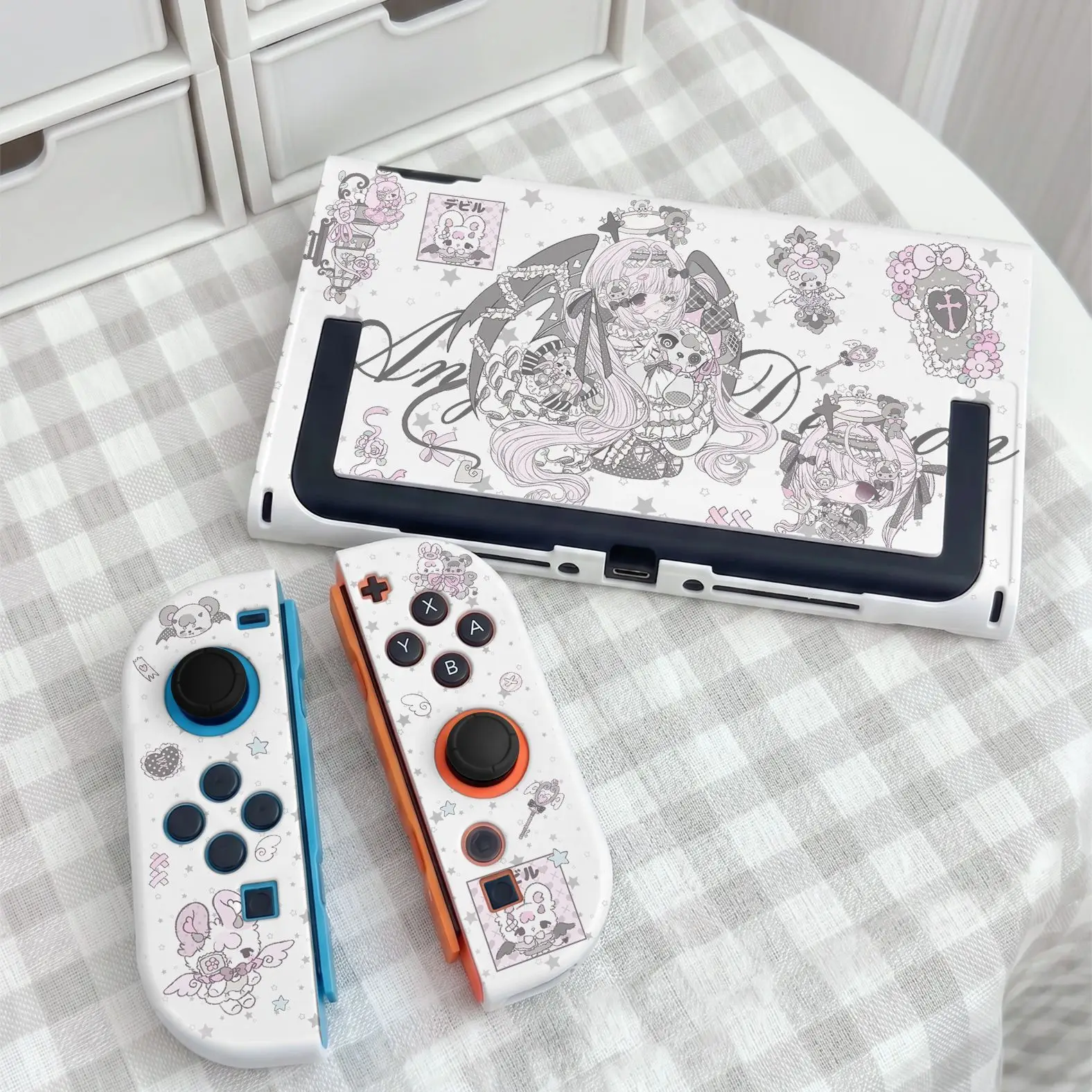 Original Lolita-Style Switch Glitter Case for Nintendo Switch 2 OLED NS Matte Joy-Con Soft Shell Portable Console Storage Bag