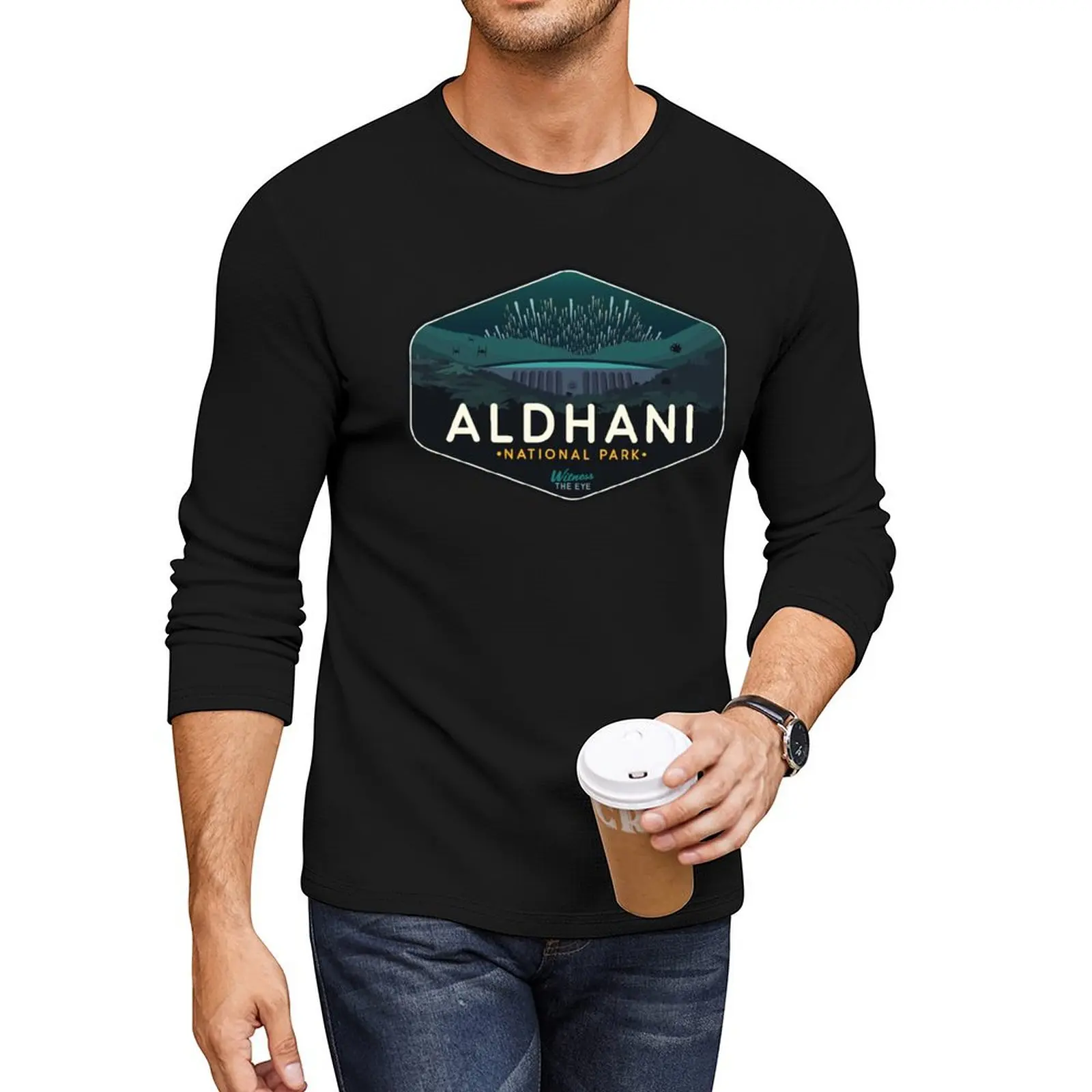 Aldhani National Park - Witness the Eye! Long T-Shirt Oversized t-shirt Aesthetic clothing mens t shirts