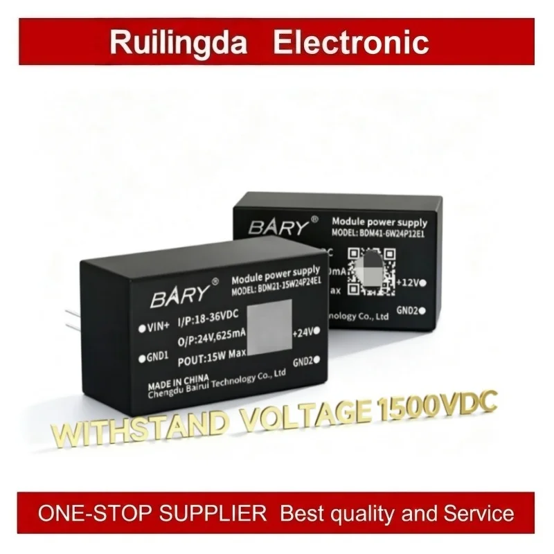 6W/10W/15W DC-DC IsolatedPowerModule CDEBYTE BDM21-10W24P24E1 BDM21-10W24P12E1 BDM21-15W24P05E1 BDM21-10W24P05E1 BDM41-6W24P05E1