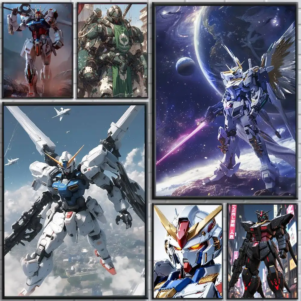 Affiche d'anime Mobile Suit Gundam Destiny Gundam, toile HD, impression imperméable, décoration murale pour chambre à coucher et salon