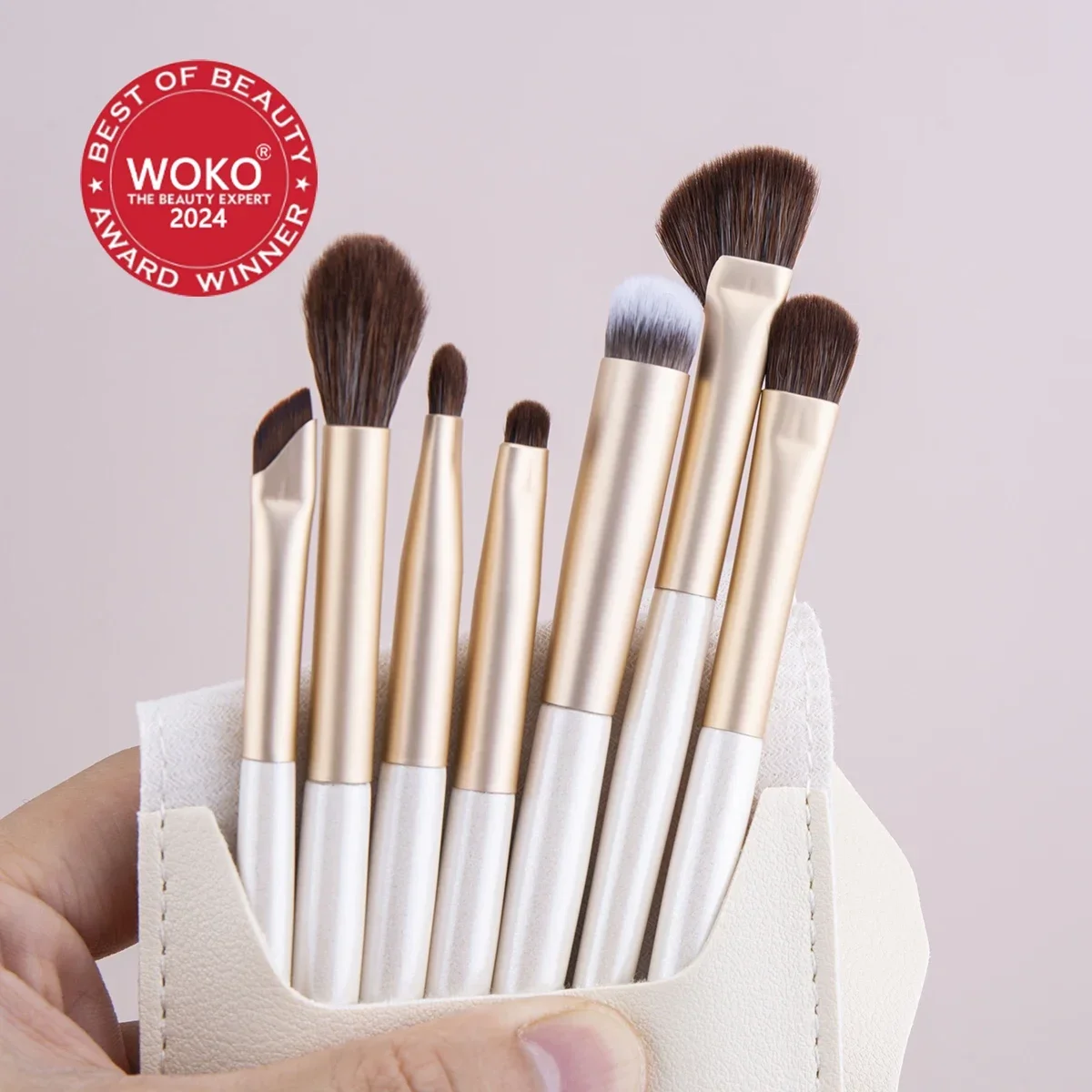 7 pçs pincel de sombra pincel de maquiagem dos olhos de alta qualidade portátil sombra mancha vinco mistura delineador makeuptools