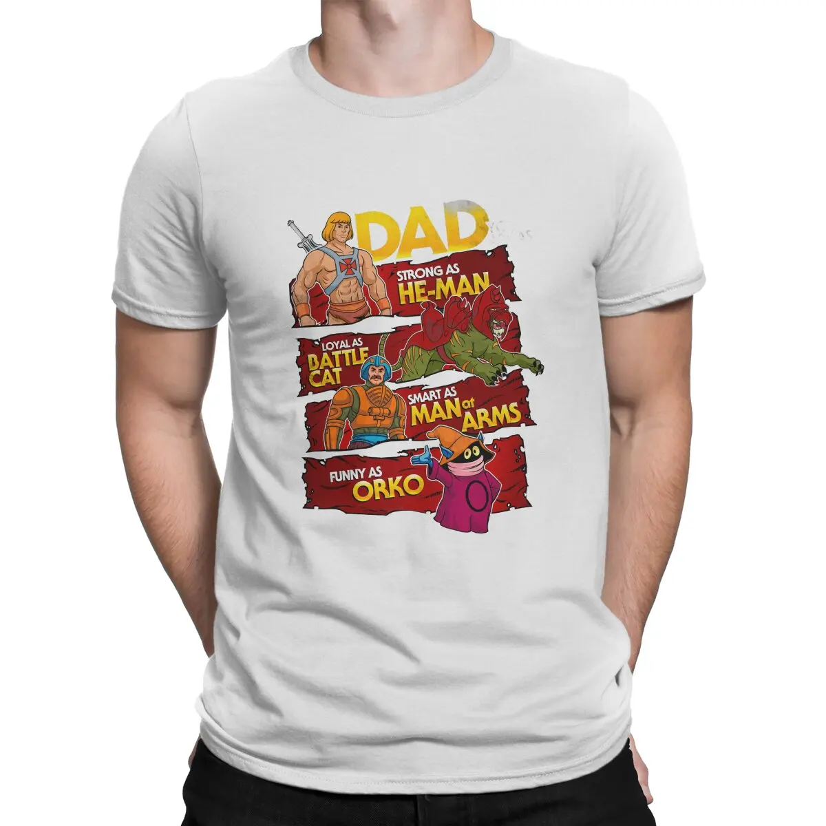 Father's Day Special Polyester TShirt He-Man and the Masters of the Universe Battle Cat Grayskull Anime Comfortable