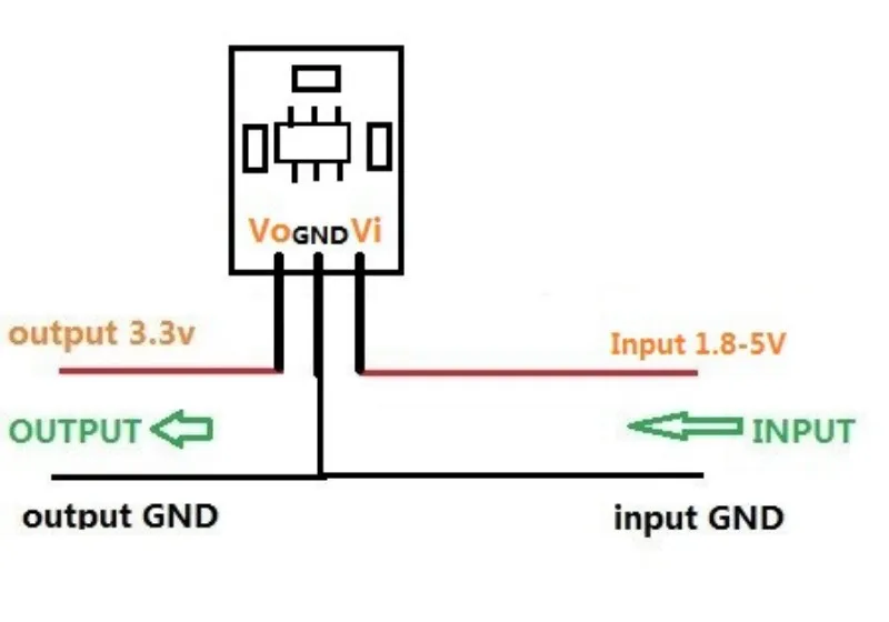 DC-DC-Leistungsmodul: 1,8V-5V zu 3,3V Auf-/Abwärts-Umwandlungsmodul – Detail 3