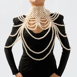 2024 body chain Exaggerated beaded body chain personality shawl