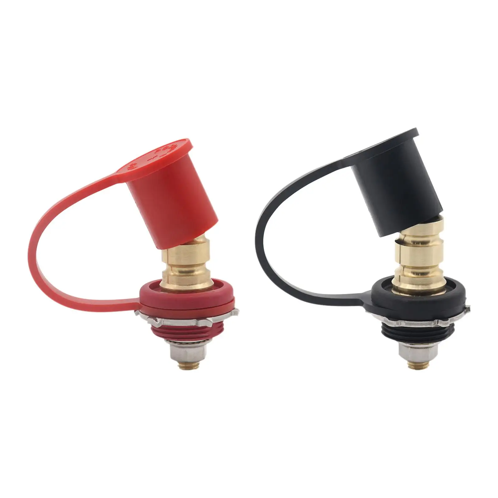High Current Battery Jump Terminals 250A 48V DC Waterproof Charging Pile Posts for Car Boat RV Agricultural Vehicle Use