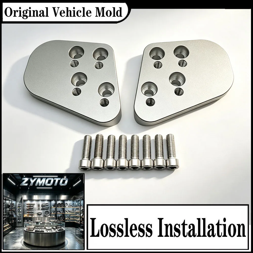 For BMW R1100RT R1150RT R1200RT R 1200 RT R1100R R1150R 1994-2013 19mm Handlebar Riser Kit CNC Aluminum Silver Motorcycle