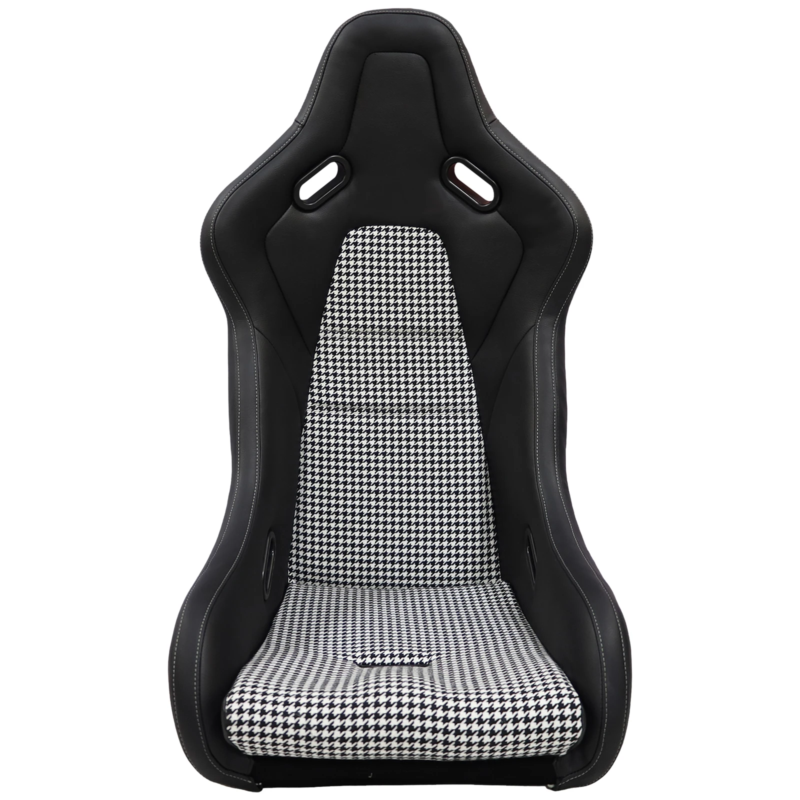 1 PC Large Size Universal Bucket Seat, Strong Fiberglass and PVC Leather Racing Seats, W/Side Mounting And Double Slider, Suitab