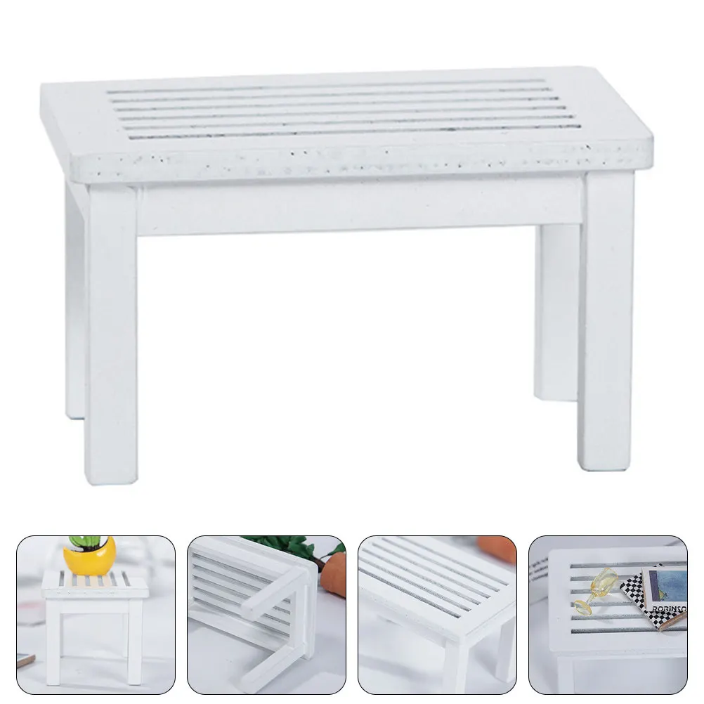 

Wooden Mini Table For Layout Miniature Furniture Decor Mini House Adornment Micro Landscape House Accessories