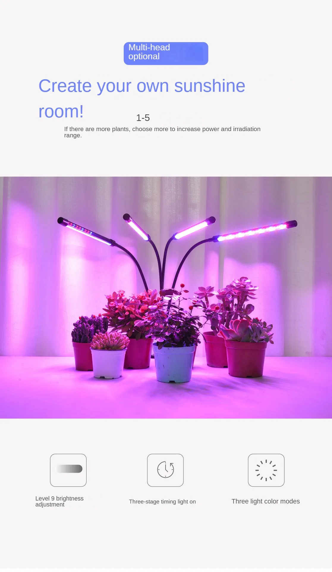 LED Grow Light USB Phyto Lamp Full Spectrum Fitolamp With Control Phytolamp For Plants Seedlings Flower Home Tent smart bulb