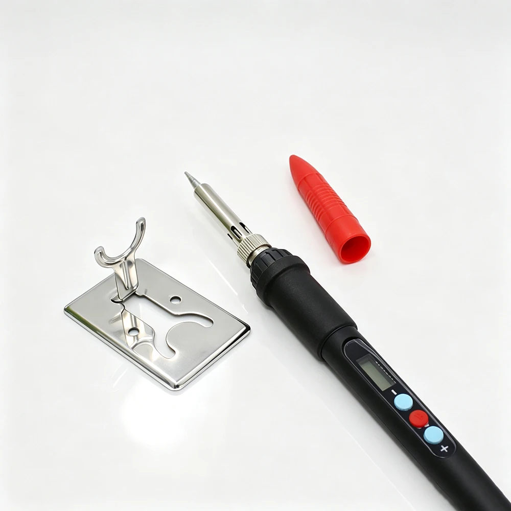Stabiles Wärmeeinsetzwerkzeug mit 60W Digital-Lötkolben & M2-M8 Einsetzspitzen, für Gewindeeinsätze aus Kunststoff und 3D-Druck DIY – Detail 5