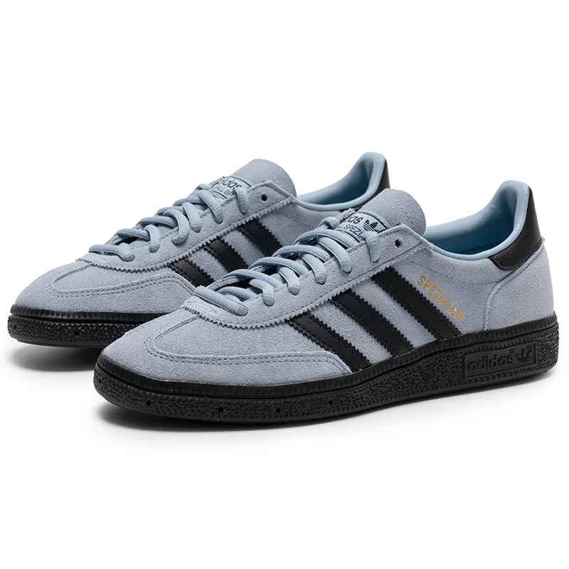 Tênis Adidas Originals Handball Spezial Unissex, tênis de treinamento alemão retrô elegante, tênis casuais confortáveis ​​de cano baixo Jr3668