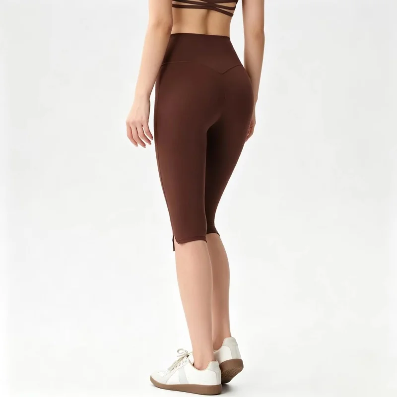 High Waist Capri Yoga Shorts Quick Dry Leggings For Women Pilates Gym Workout Running Cycling Outdoor Daily Active Bottoms