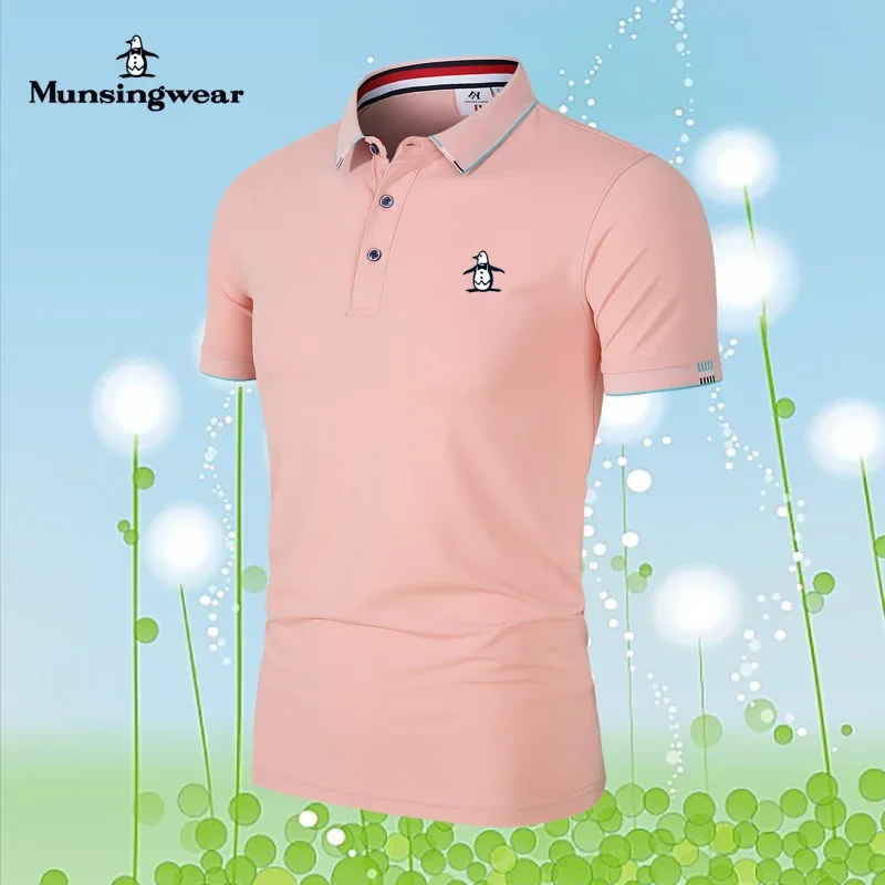 2024 New High Quality Munsing wear Men's Summer Polo Fashion Sports Leisure Men's Golf Clothing Polo