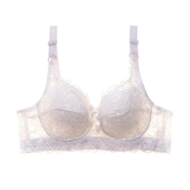 Plus Size Floral Lace Bra with Underwire
