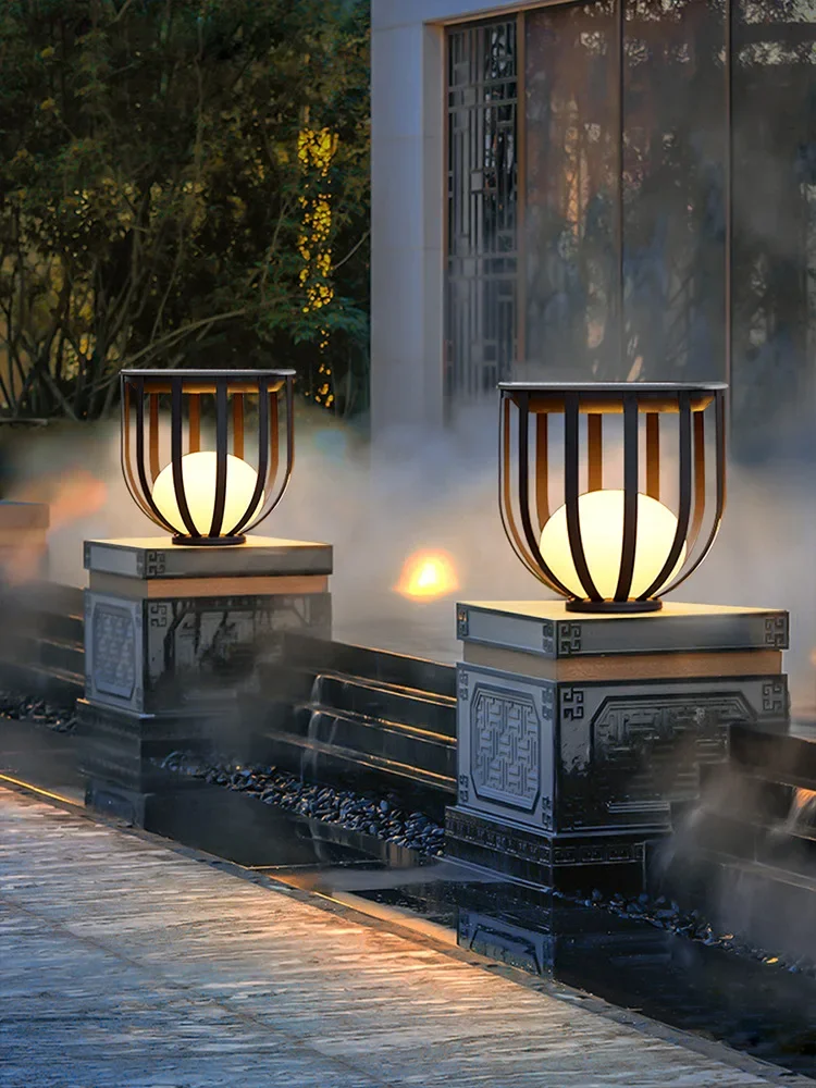 ضوء عمود حامل الزهور مقاوم للماء، ضوء عمود الباب، رأس الحائط الحديث