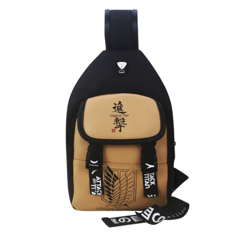 Anime One Piece Peripheral Small Shoulder Bag Chest Bag Attack on Titan Tokyo Naruto Shoulder Crossbody Chest Bag Model Launched