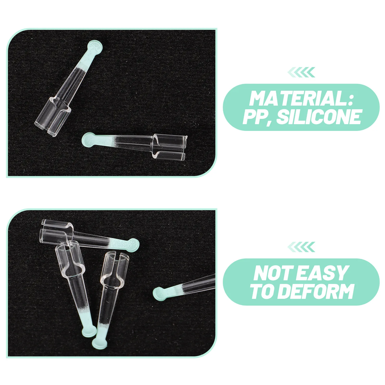 6pcs Ear Spoon Head Wax Tips Accessories 3 0MM 3 9MM Silicone Earwax Removal Tool Visible Cleaning Health Care Ear