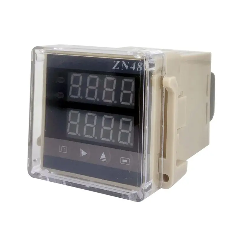 AT53 Zn48dual Digital Display Time Relay Counter 220VAC 380VAC 24VDC Cycle Chronograph, And Frequency Meter C
