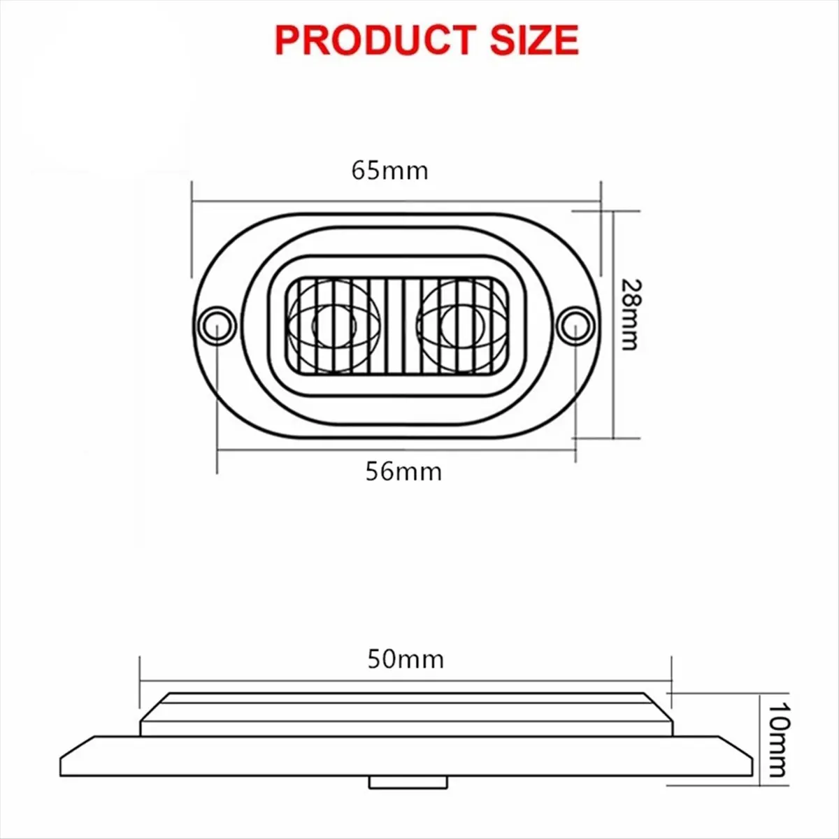 Efficient- 10Pcs 12V-24V 2LED Car Side Marker Lights Turn Signal Lights Indicator Lights Taillight for Trailers Trucks Yellow