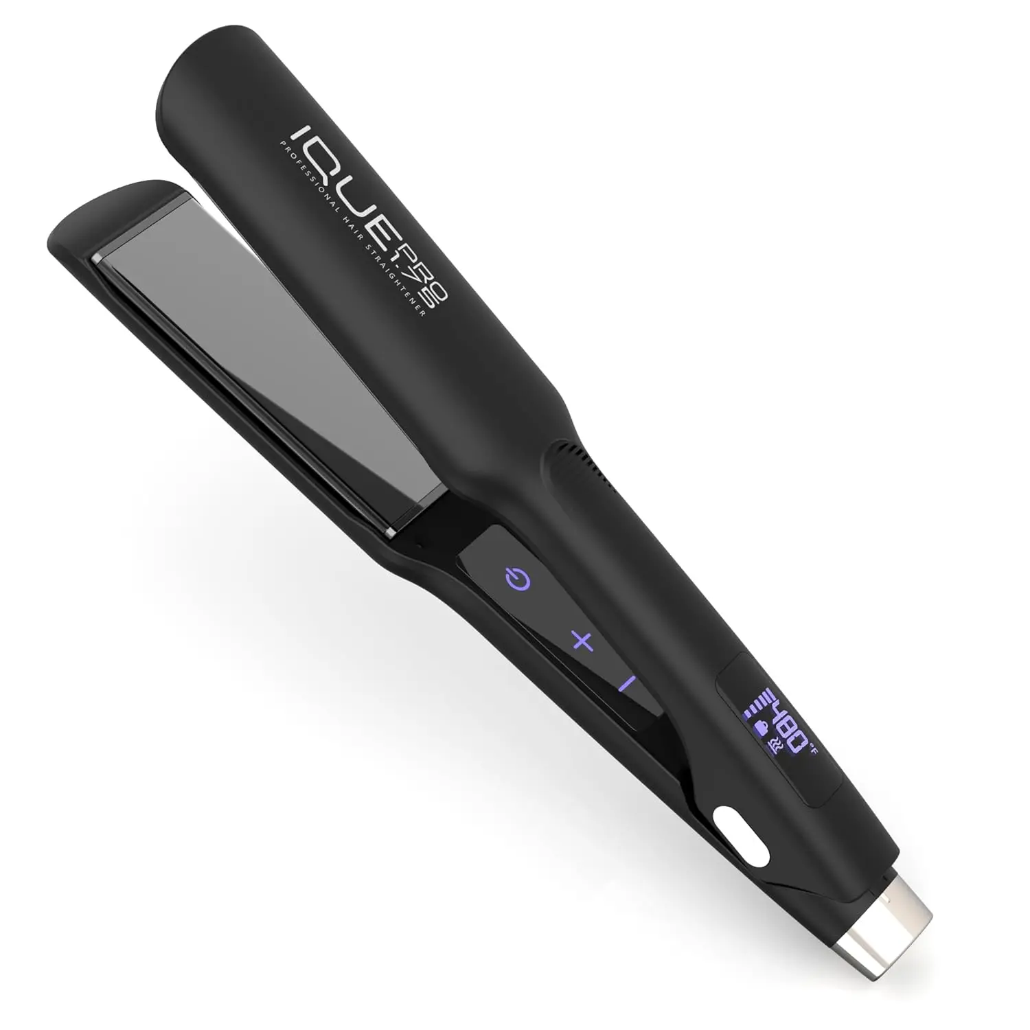 

2-in-1 Titanium Flat Iron & Curler | Heats in 2 Sec, Adjustable Temp to 480°F | Ionic Function, LCD Display, Dual Voltage