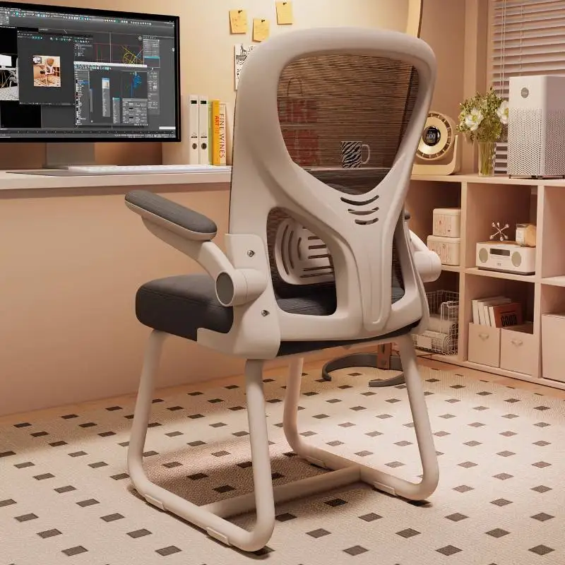 

Cushion Gray Office Chair Control Headrest Nordic Comfortable Arm Computer Chair Swivel Oversized Bureau Stoel Office Furniture