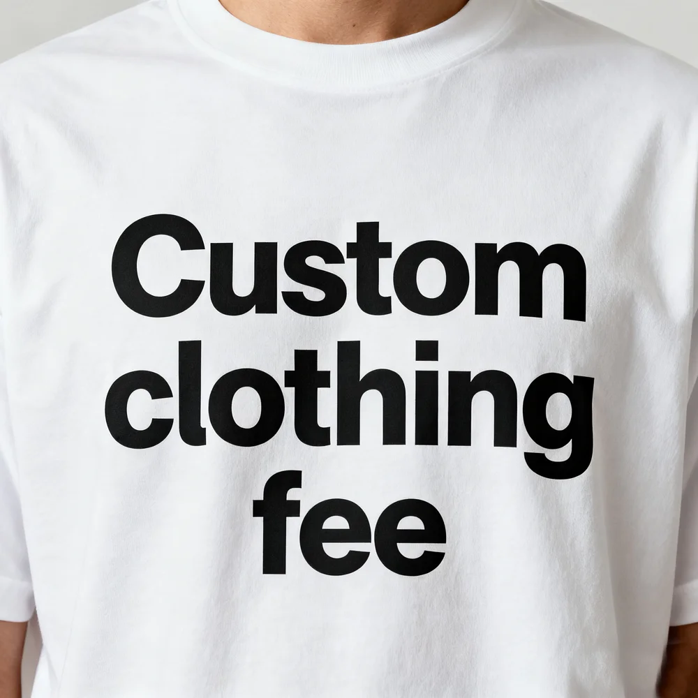 カスタム衣料品印刷料金：2ドル