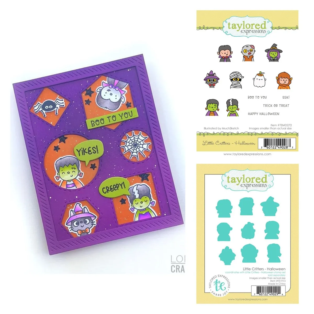 Juego De Troqueles Halloween – 2 Plantillas De Corte Con 9 Motivos (calavera, Bruja, Murciélago, Castillo) Para Scrapbooking Y Tarjetas