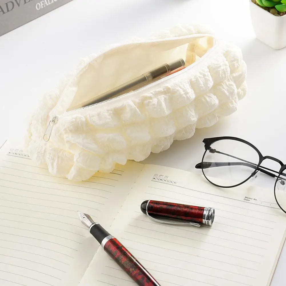 Pen Bag Ins Korean Version With High Appearance  Student Pencil Case  Large Capacity Stationery Box  Store Makeup Bag Soft