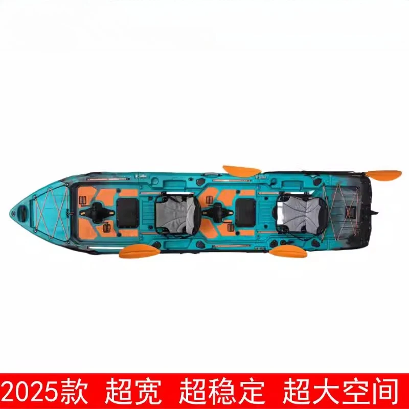 카약 카약 스플라이싱 카누 회전 성형 드리프트 보트 휴대용 더블 카약 낚시용