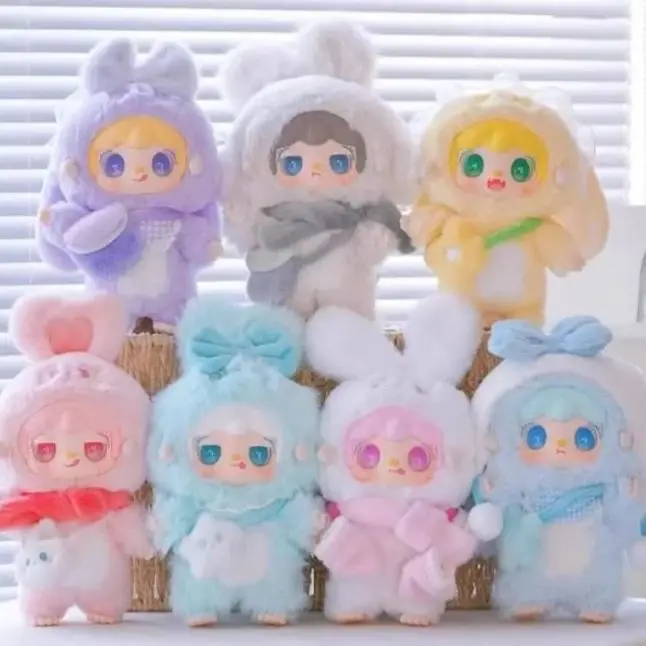 

Новая серия Yooki V3, теплый маленький кролик, плюшевая глухая коробка, виниловая плюшевая очаровательная кукла в подарок