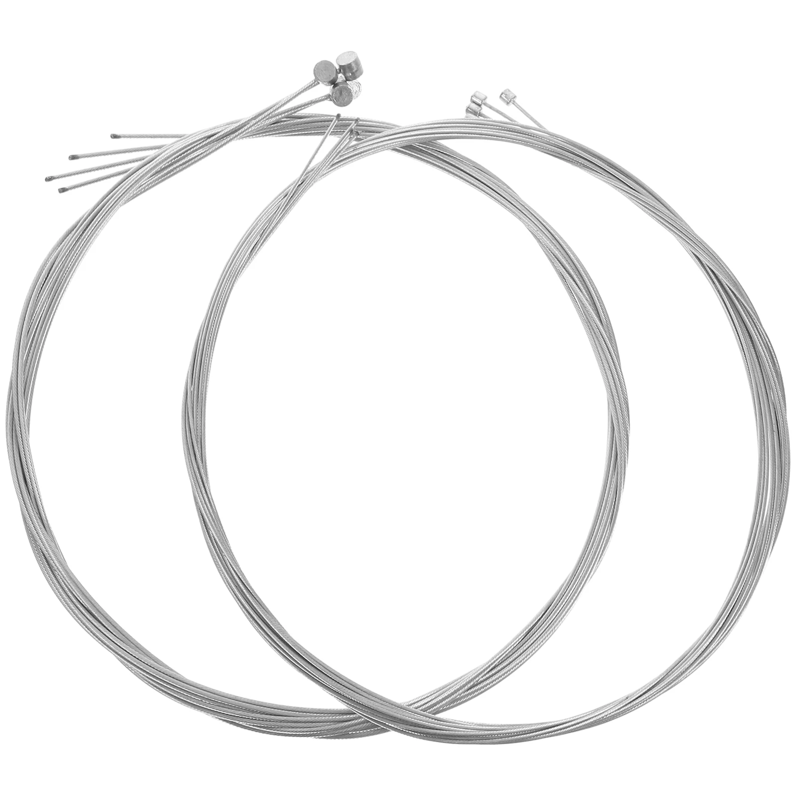 

1 Set Bike Cables Mountain Bike Wires Front Back Brake Lines Galvanized Durable Replacement For Road Folding Bikes Professional