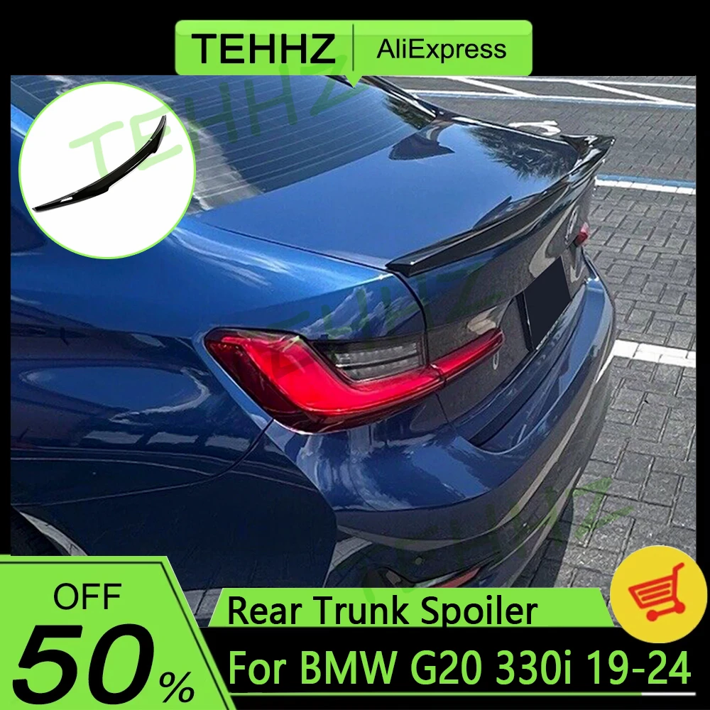 

Spoiler M4 Style FOR BMW G20 330i G80 M3 2019-2024 Accessories ABS Gloss Black Auto Exterior Parts G20 Rear Trunk Wings Lip HOT