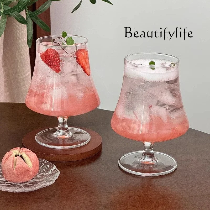

soda sparkling water drink cocktail cup Chinese tall glass tipple cup coffee juice cup