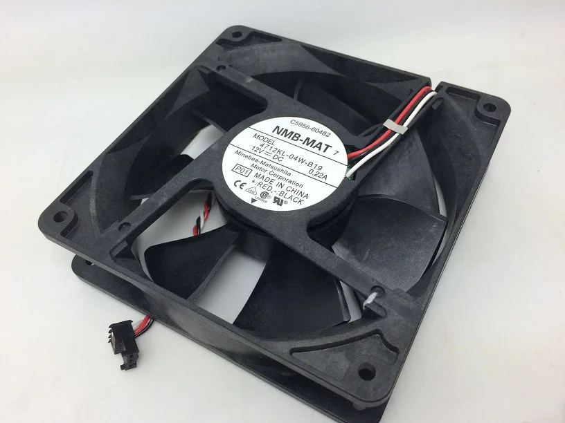 Original For NMB 4712KL-04W-B19 12032 double ball bearing fan 12CM ultra-durable fan