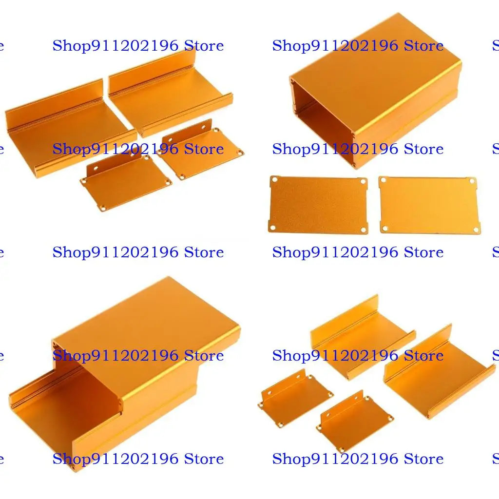 

P82A DIY Экструдированный электронный проект алюминиевый корпус для корпуса Gold 110x46x76 мм для соединительной коробки для