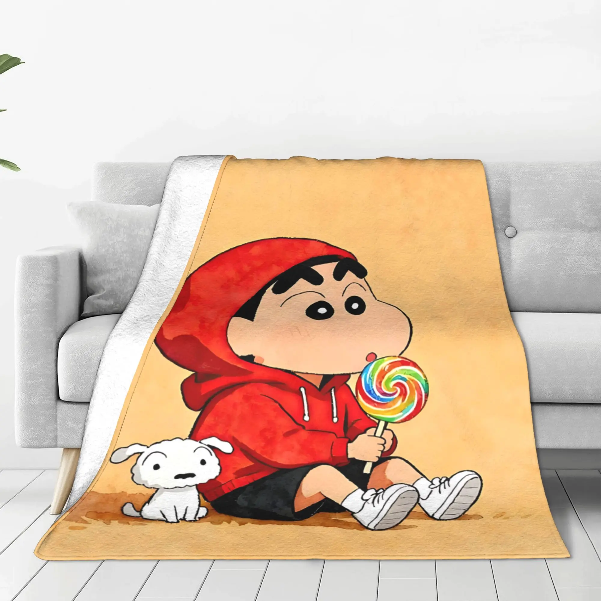 1PC Home Crayon Shin chan‌s  Blanket Throw Super Cosy Plush Living Room Sofa