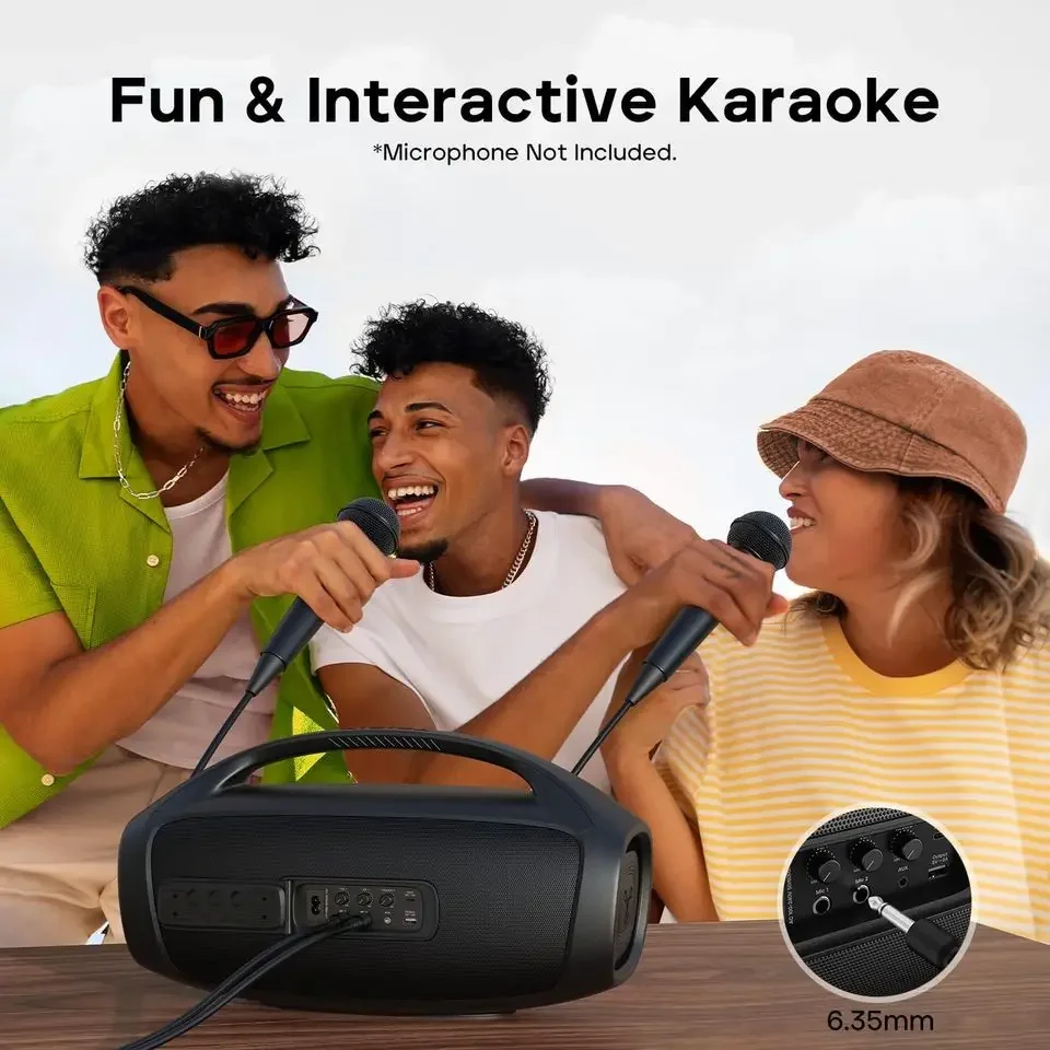 TRIBIT StormBox Blast 2 for Speaker 200W Subwoofer Outdoor IP67 Party Speaker Built-in Mic 3-5H Playtime RGB LED Battery view 4