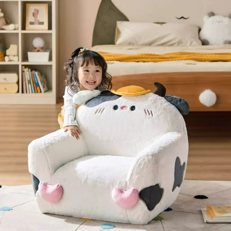 LINSY KIDS Cute Lazy Sofa Sitting Pier Single Children Cartoon Cure Creative Small House Baby Single Seat Leisure Chair