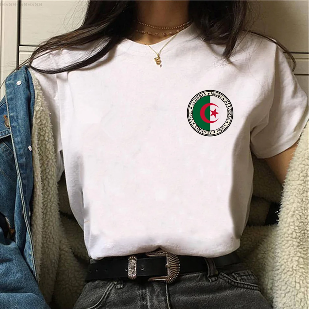 Algeria tshirt women harajuku summer designer tshirt female graphic funny designer clothing