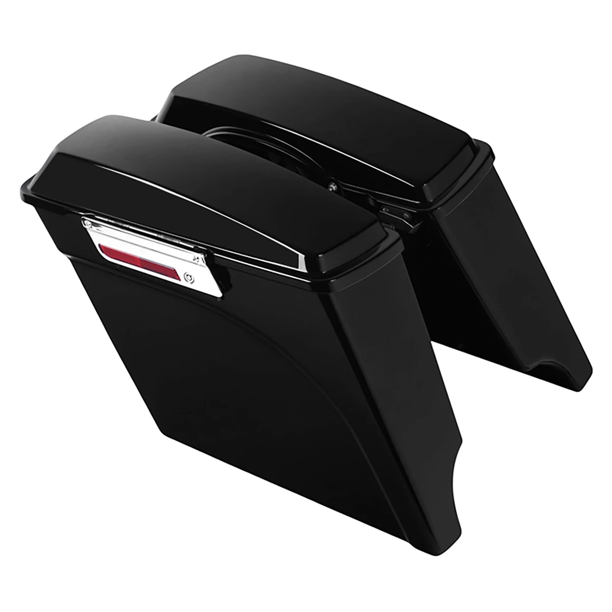 Motorcycle Stretched Extended Hard Saddlebag For Harley Touring FLH FLHT FLHR Road King Electra Street Glide 1993-2013 1998 1999
