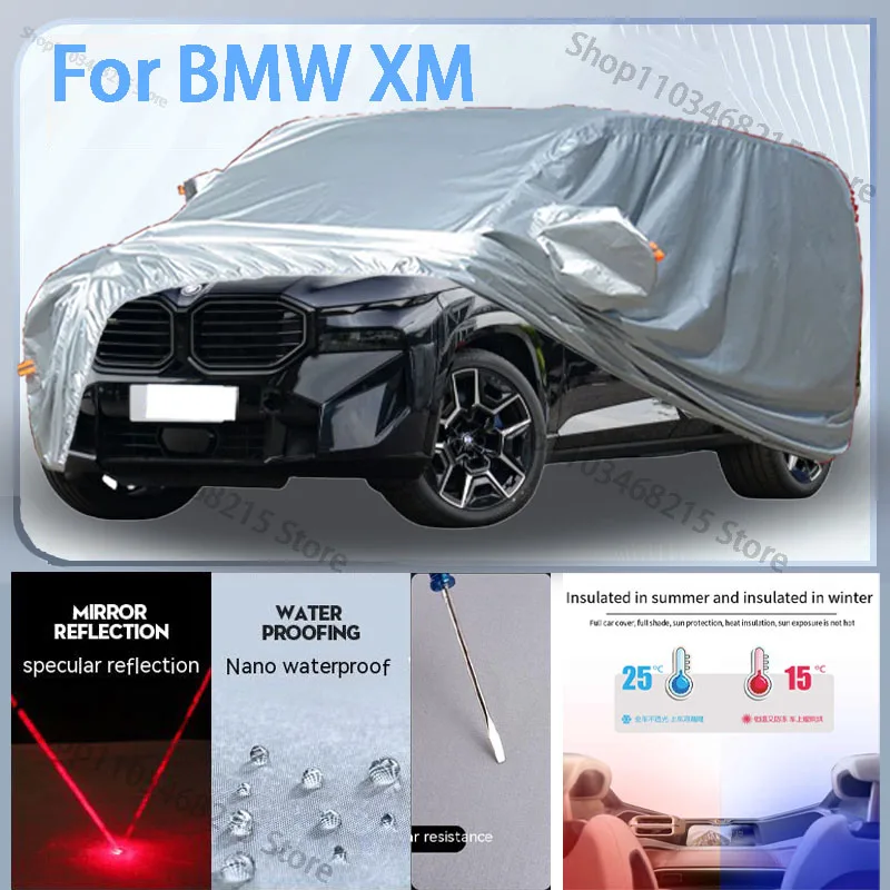 

For BMW XM Full Car cover with UV protection and Winter Insulation roles,Rainproof,Snowproof Ati-frost properties.