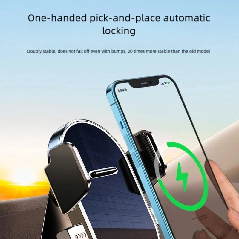 

Универсальный автомобильный держатель для телефона, вращающийся на 360 градусов, регулируемый вентиляционный зажим, конструкция